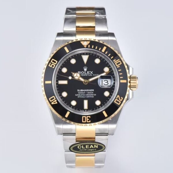（clean）Rolex Submariner Black with gold Dial Hulk 3235 movement 41mm（126613）