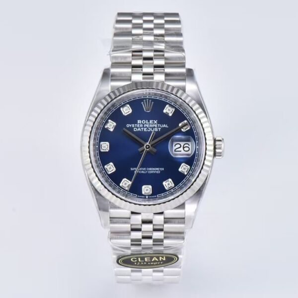 （clean）Rolex Datejust Moissanit  Blue 36mm（126234）