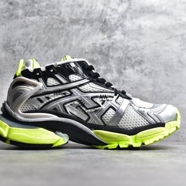 Balenciaga Runner Sneakers In Black and Neon Yellow