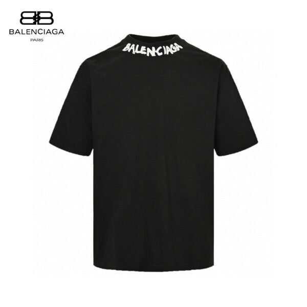 24ss Neckline Graffiti Logo T-Shirt