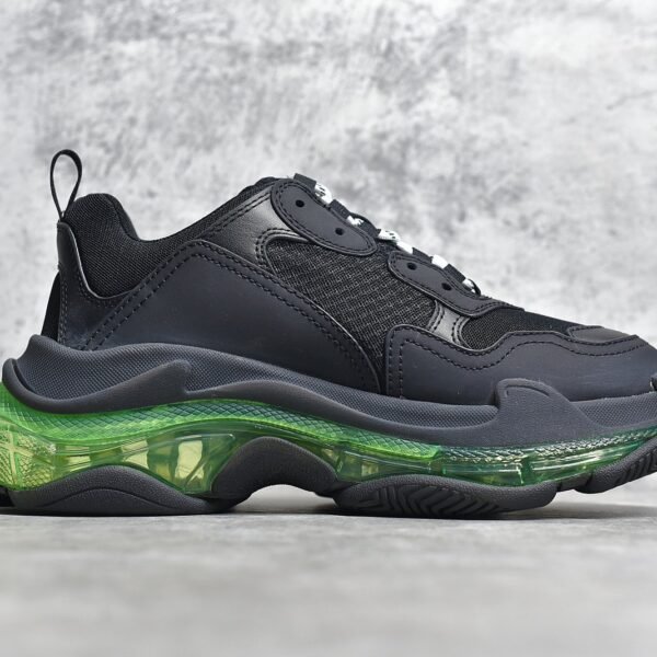 Balenciaga Triple S Clear Sole Black Green