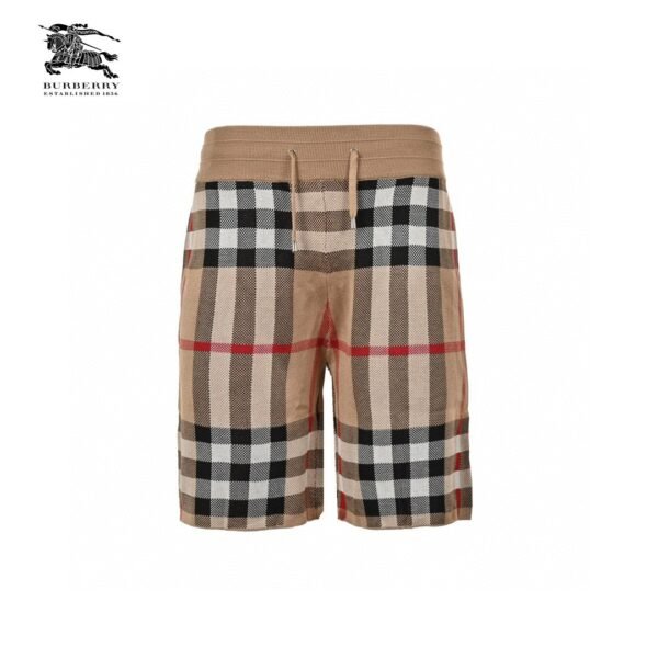 24ss Classic Big Plaid Knit Short
