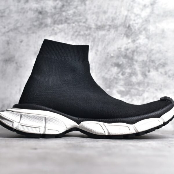 Balenciaga 3XL Sock Recycled Knit Sneaker In Black