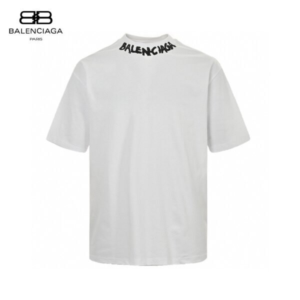 24ss Neckline Graffiti Logo T-Shirt