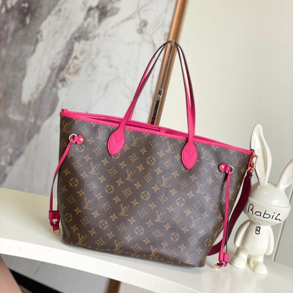 HKSZ BAGS LV NEVERFULL BAGS FOR YOU big tote bags red yellow flower bags M12256 size 31*28*14 top quality bags free shipping