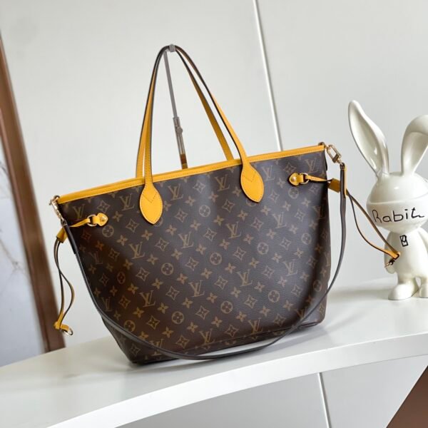 HKSZ BAGS LV NEVERFULL BAGS FOR YOU big tote bags yellow flower bags M11947 size 31*28*14 top quality bags free shipping