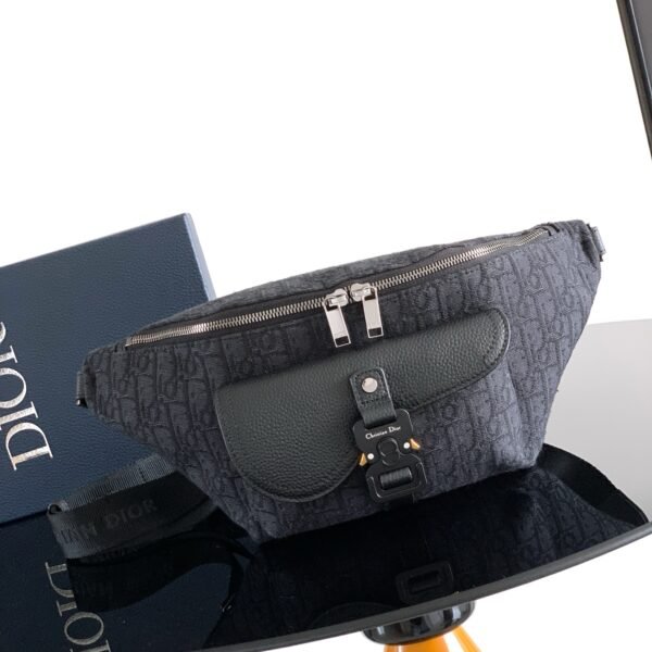 HKSZ BAGS Dior bags FOR YOU belt black bag 1ADBO084YKS43 saddle bag's style bags SIZE 39*17*10.5 cm (Copy)